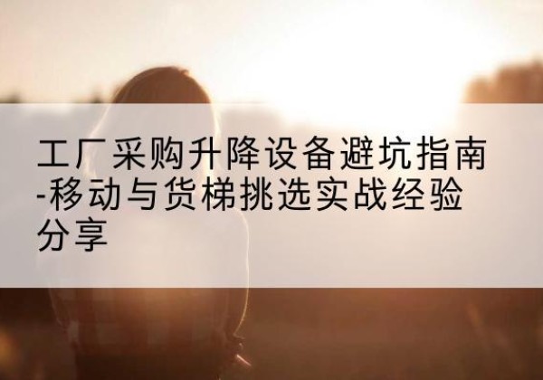 新疆移动式升降机怎么选-工厂采购升降设备避坑指南-移动与货梯挑选实战经验分享